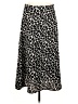 Shein 100% Polyester Animal Print Black Casual Skirt Size 8 - 10 - photo 1