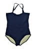 XOXO Solid Blue One Piece Swimsuit Size XXL - photo 1