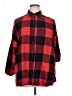 Old Navy Plaid Red 3/4 Sleeve Button-Down Shirt Size XL - photo 1