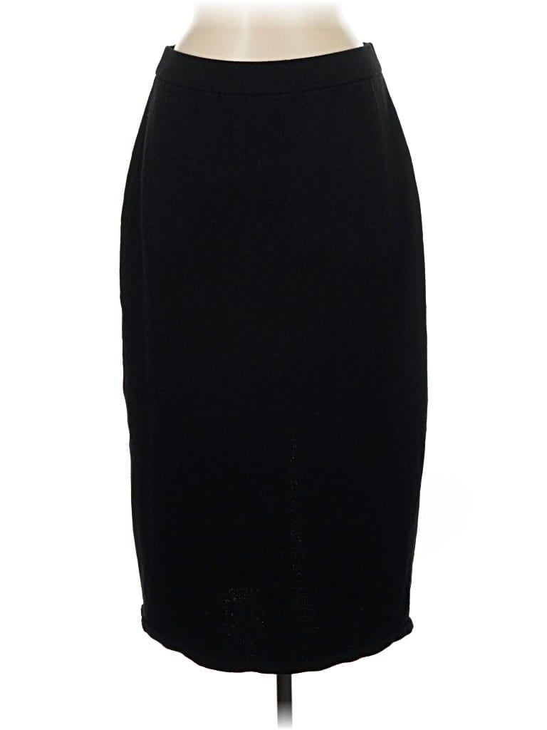 Pre-owned St. John Basics Formal Skirt In Black
