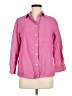 Karen Scott Pink 3/4 Sleeve Button-Down Shirt Size M - photo 1