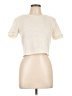 Zara Ivory Short Sleeve Top Size L - photo 1