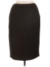 St. John Chevron-herringbone Brown Wool Skirt Size 6 - photo 1