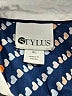 Stylus 100% Cotton Print Blue Long Sleeve Button-Down Shirt Size XL - photo 7