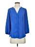 NYDJ 100% Polyester Blue 3/4 Sleeve Blouse Size S (petite) - photo 1