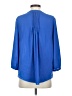 NYDJ 100% Polyester Blue 3/4 Sleeve Blouse Size S (petite) - photo 2
