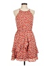 Iz Byer Floral Red Orange Casual Dress Size M - photo 1
