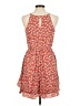 Iz Byer Floral Red Orange Casual Dress Size M - photo 2