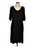 Tiana B. Solid Black Casual Dress Size L - photo 1