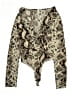 Chocolate Animal Print Ivory Kimono Size S - photo 1