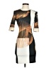 Clover Canyon Graphic Brown Cocktail Dress Size XS - photo 1