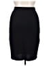 St. John Solid Black Formal Skirt Size 14 - photo 2