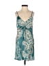 Zara Paisley Teal Cocktail Dress Size XS - photo 1
