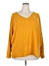 retrology Yellow 3/4 Sleeve Top Size 3X - photo 1