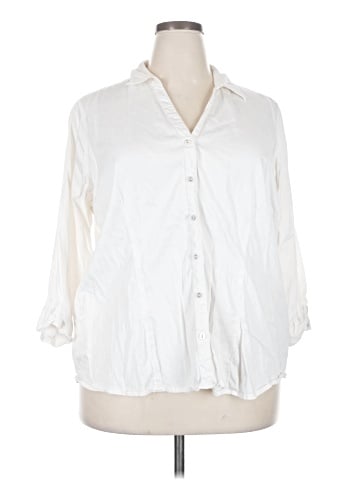 212 Collection 3/4 Sleeve Button-Down Shirt (view 1)