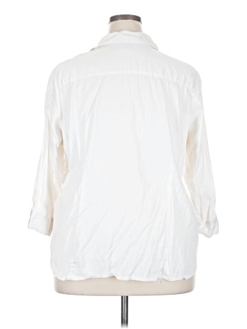 212 Collection 3/4 Sleeve Button-Down Shirt (view 2)