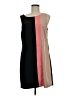 Oleg Cassini 100% Polyester Color Block Black Casual Dress Size 6 - photo 1