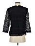 Ann Taylor 100% Polyester Black Blue 3/4 Sleeve Top Size XS - photo 2
