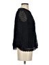 Ann Taylor 100% Polyester Black Blue 3/4 Sleeve Top Size XS - photo 4