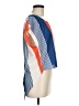 Xtaren 100% Polyester Color Block Blue Short Sleeve Blouse Size M (estimated) - photo 4
