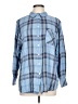 Chico's 100% Rayon Plaid Blue Long Sleeve Button-Down Shirt Size L (estimated) - photo 1