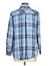 Chico's 100% Rayon Plaid Blue Long Sleeve Button-Down Shirt Size L (estimated) - photo 2