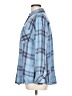 Chico's 100% Rayon Plaid Blue Long Sleeve Button-Down Shirt Size L (estimated) - photo 5