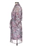 DKNYC 100% Polyester Paisley Pink Purple Casual Dress Size L (estimated) - photo 5