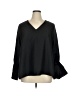 Unbranded 100% Polyester Black 3/4 Sleeve Blouse Size 1X - photo 1
