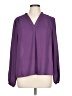 Shein 100% Polyester Purple Long Sleeve Blouse Size 12 - photo 1