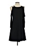 Venus Solid Black Casual Dress Size S - photo 2
