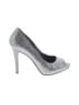 Nine West Silver Heels Size 7 - photo 1