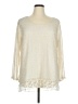 Indigo Soul 100% Polyester Ivory Long Sleeve Blouse Size XL - photo 1