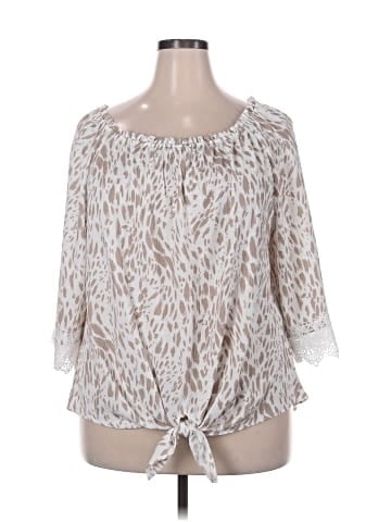 I.N. Studio 3/4 Sleeve Blouse (view 1)