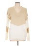 C.O.Z.Y Color Block Ivory Pullover Sweater Size L - photo 1