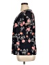 Lane Bryant Floral Black Short Sleeve Blouse Size 14 - 16 Plus - photo 5