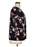 Lane Bryant Floral Black Short Sleeve Blouse Size 14 - 16 Plus - photo 4