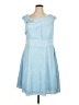 JJ's House 100% Polyester Blue Cocktail Dress Size XL (estimated) - photo 1