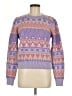 &merci Print Purple Pullover Sweater Size M - photo 1