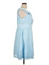JJ's House 100% Polyester Blue Cocktail Dress Size XL (estimated) - photo 4