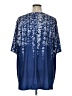 Unbranded Blue Short Sleeve Blouse Size 4XL - photo 2