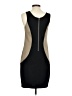 V Fish Color Block Black Cocktail Dress Size S - photo 2