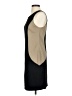 V Fish Color Block Black Cocktail Dress Size S - photo 5