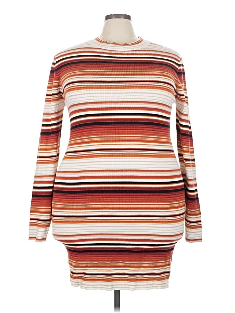 Pre-owned Forever 21 Plus Casual Dress In Orange