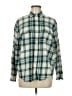 Old Navy Plaid Green Long Sleeve Button-Down Shirt Size M - photo 1