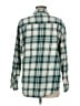 Old Navy Plaid Green Long Sleeve Button-Down Shirt Size M - photo 2