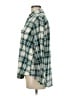 Old Navy Plaid Green Long Sleeve Button-Down Shirt Size M - photo 5