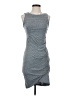 Leith Solid Gray Casual Dress Size S - photo 1
