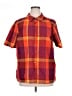 Catherines Plaid Orange Short Sleeve Button-Down Shirt Size 1X - photo 1