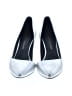 Rebecca Minkoff Metallic Silver Heels Size 7 1/2 - photo 2